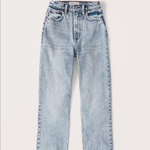 NWT 90s Ultra High Rise Acid Wash Straight Jeans